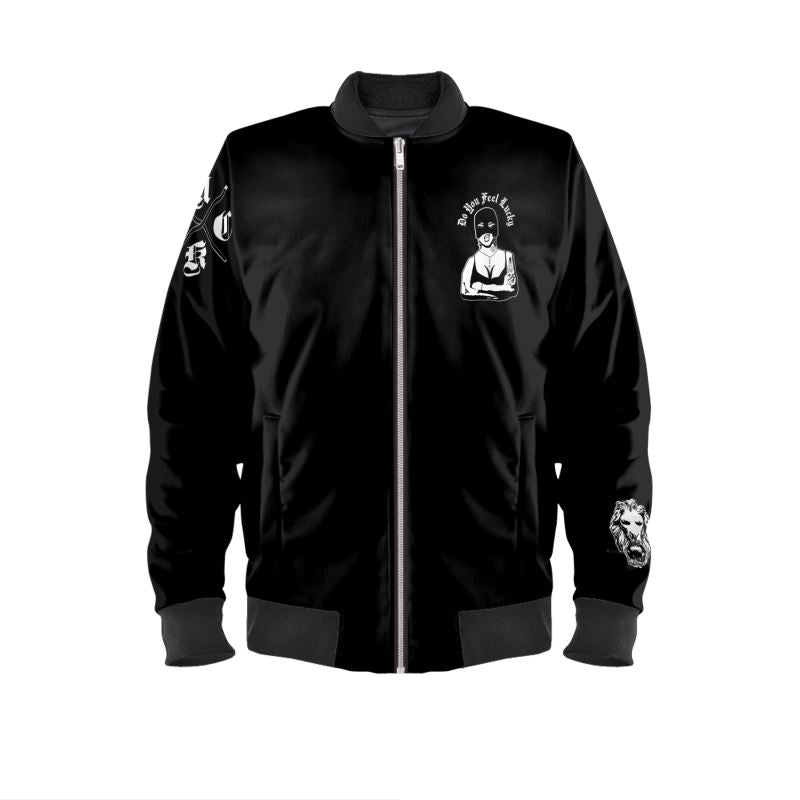 Do You Feel Lucky Balaclava Girl Bomber Jacket