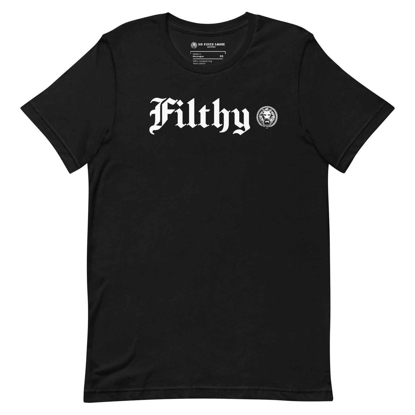 Filthy t-shirt - NO FIXED ABODE Punkrock Mens Luxury Streetwear UK