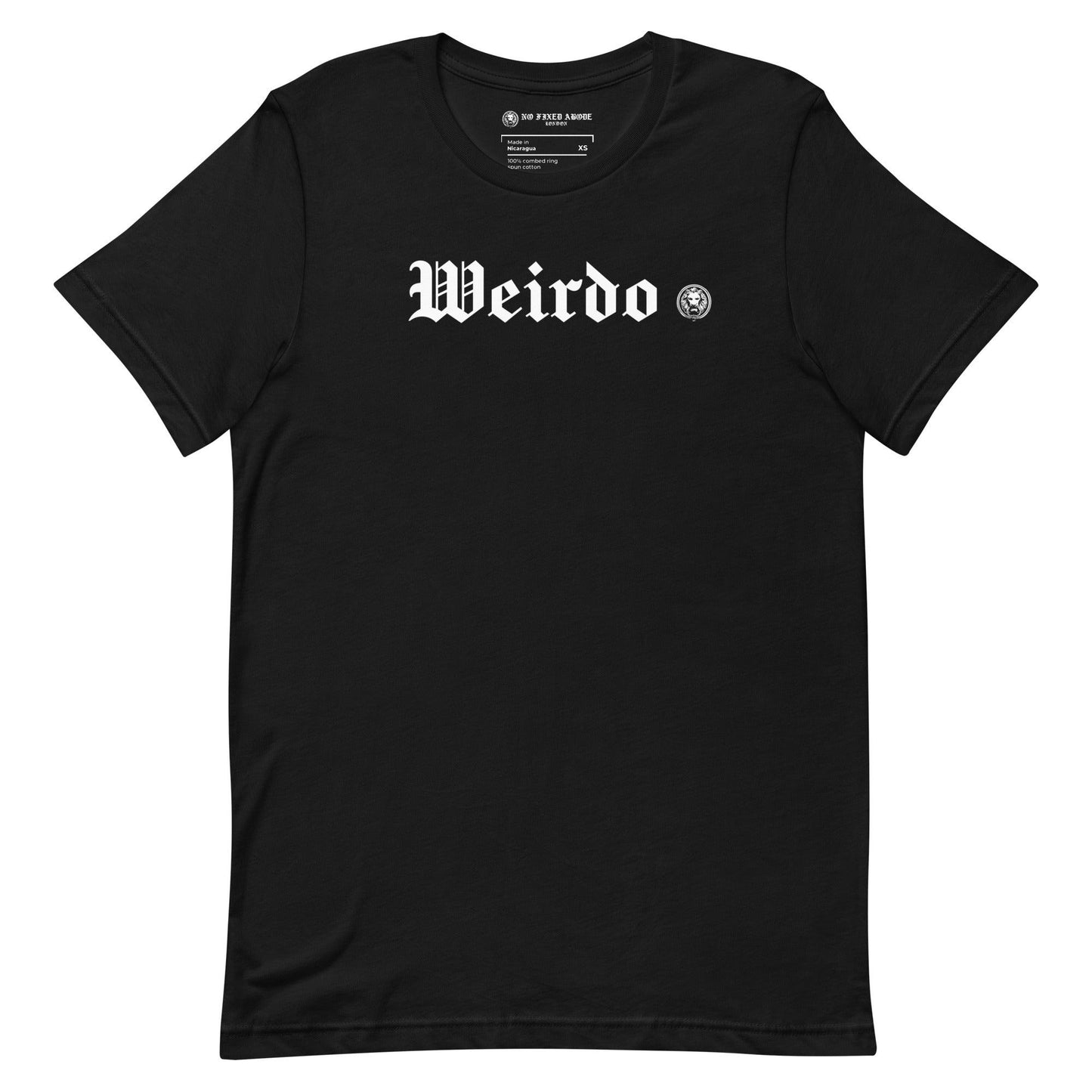 Weirdo T-shirt - NO FIXED ABODE Punkrock Mens Luxury Streetwear UK