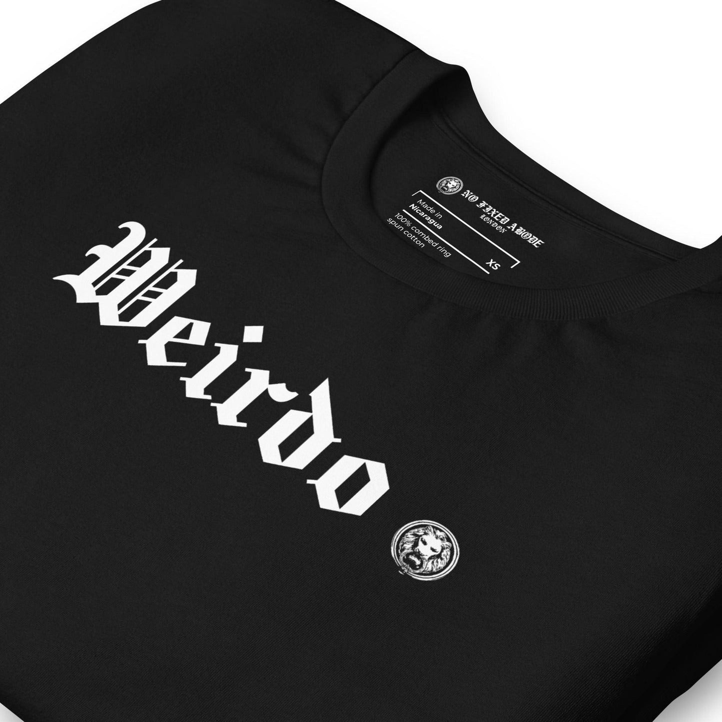 Weirdo T-shirt - NO FIXED ABODE Punkrock Mens Luxury Streetwear UK