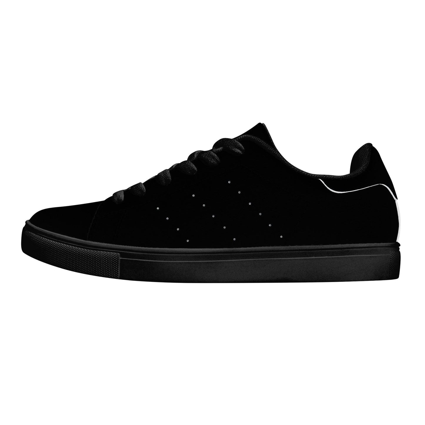 Black Lion Low Top Trainers - NO FIXED ABODE Punkrock Mens Luxury Streetwear UK