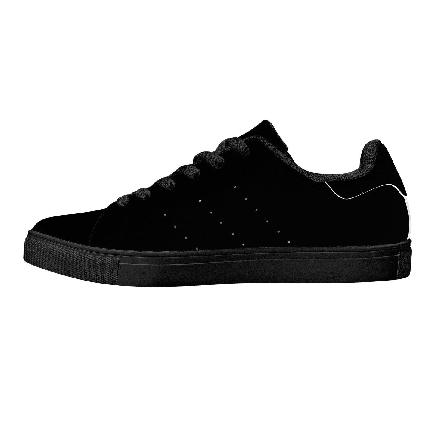 Black Lion Low Top Trainers - NO FIXED ABODE Punkrock Mens Luxury Streetwear UK
