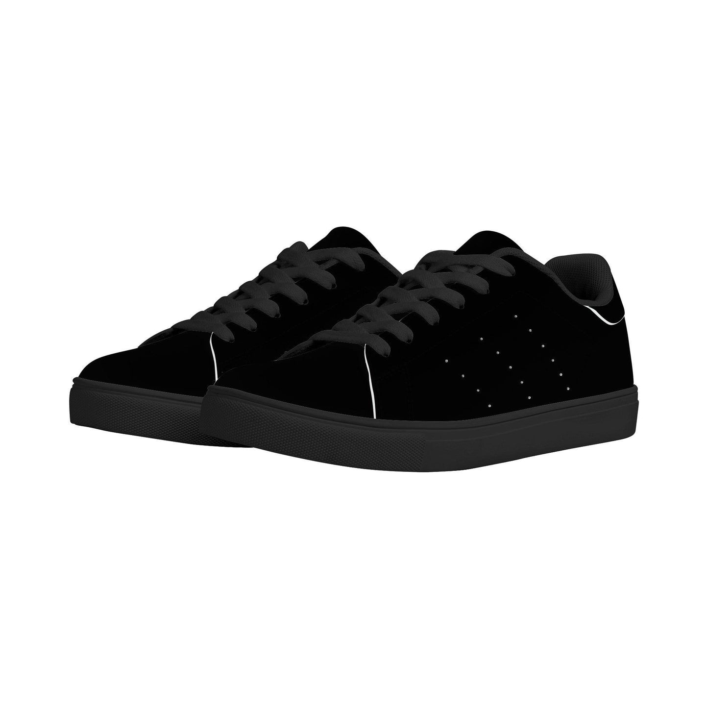 Black Lion Low Top Trainers - NO FIXED ABODE Punkrock Mens Luxury Streetwear UK