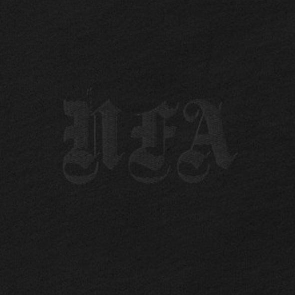 Black NFA Embroidered T-shirt - NO FIXED ABODE Punkrock Mens Luxury Streetwear UK