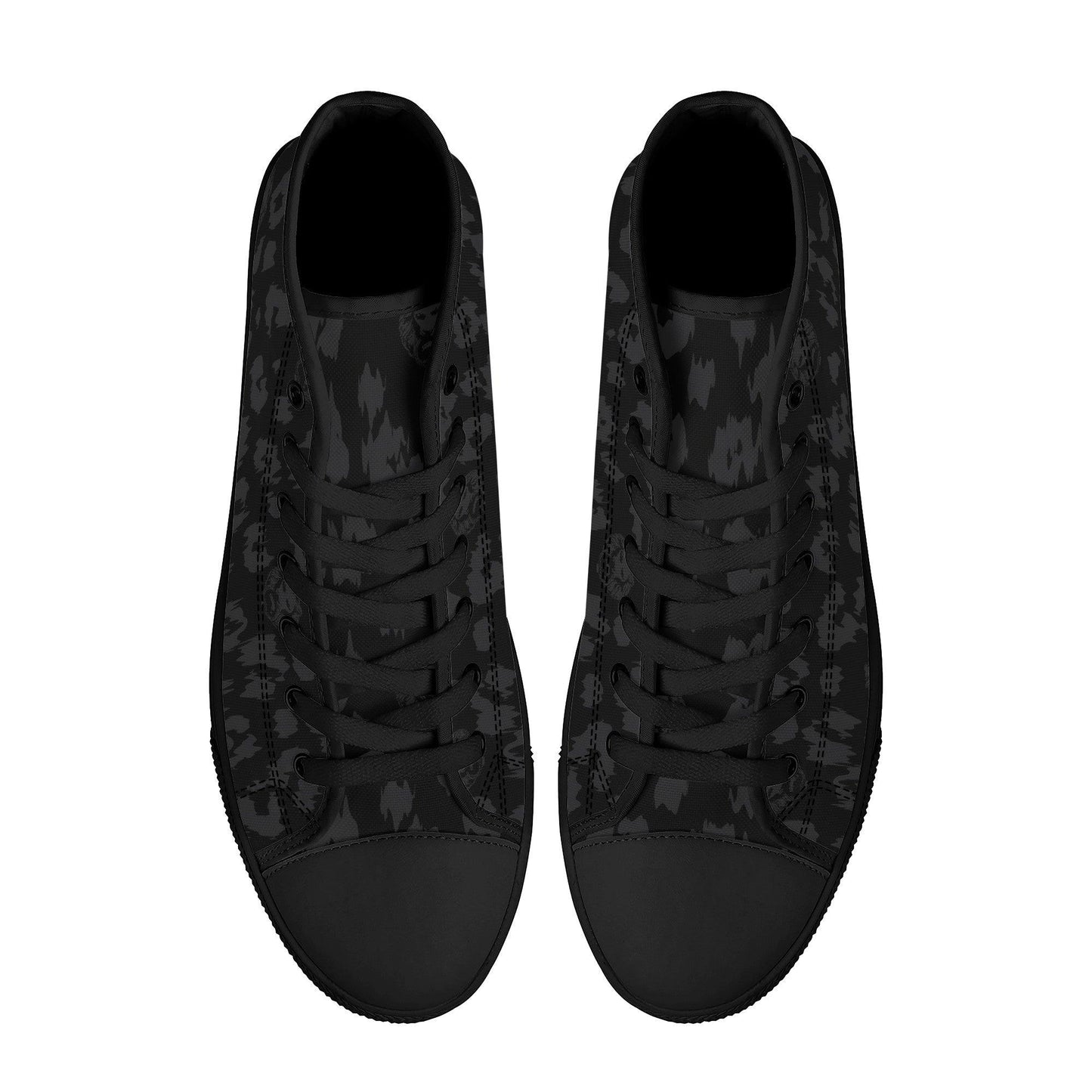 Leopard Canvas Shoes - NO FIXED ABODE Punkrock Mens Luxury Streetwear UK