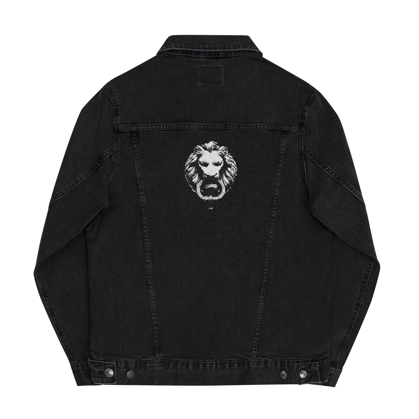 Lion Embroidered Denim jacket - NO FIXED ABODE Punkrock Mens Luxury Streetwear UK