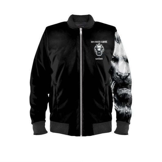 Lion Mens Bomber Jacket - NO FIXED ABODE Punkrock Mens Luxury Streetwear UK