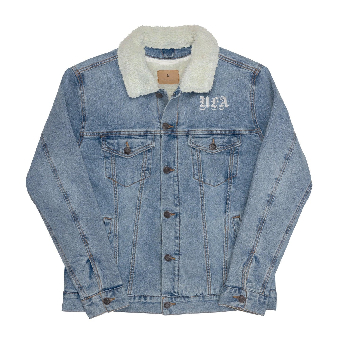 NFA Denim Sherpa Jacket - NO FIXED ABODE Punkrock Mens Luxury Streetwear UK