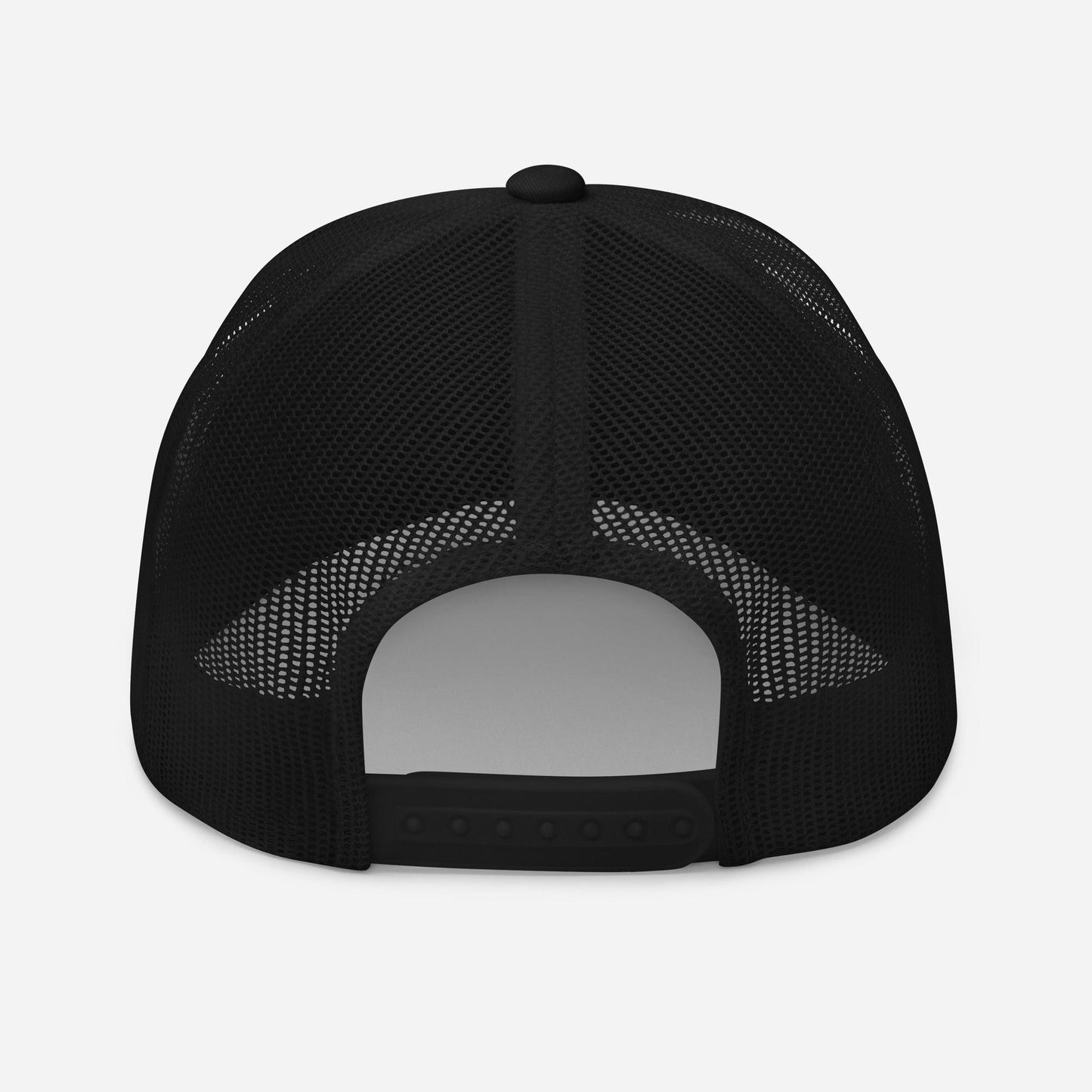 NFA White Embroidery Trucker Cap - NO FIXED ABODE Punkrock Mens Luxury Streetwear UK