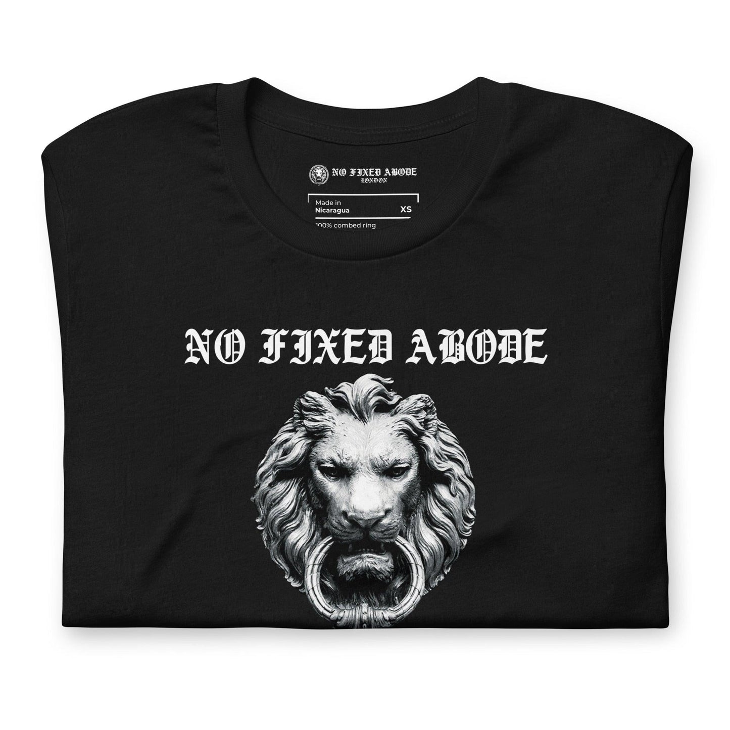 No Fixed Abode London T-shirt - NO FIXED ABODE Punkrock Mens Luxury Streetwear UK