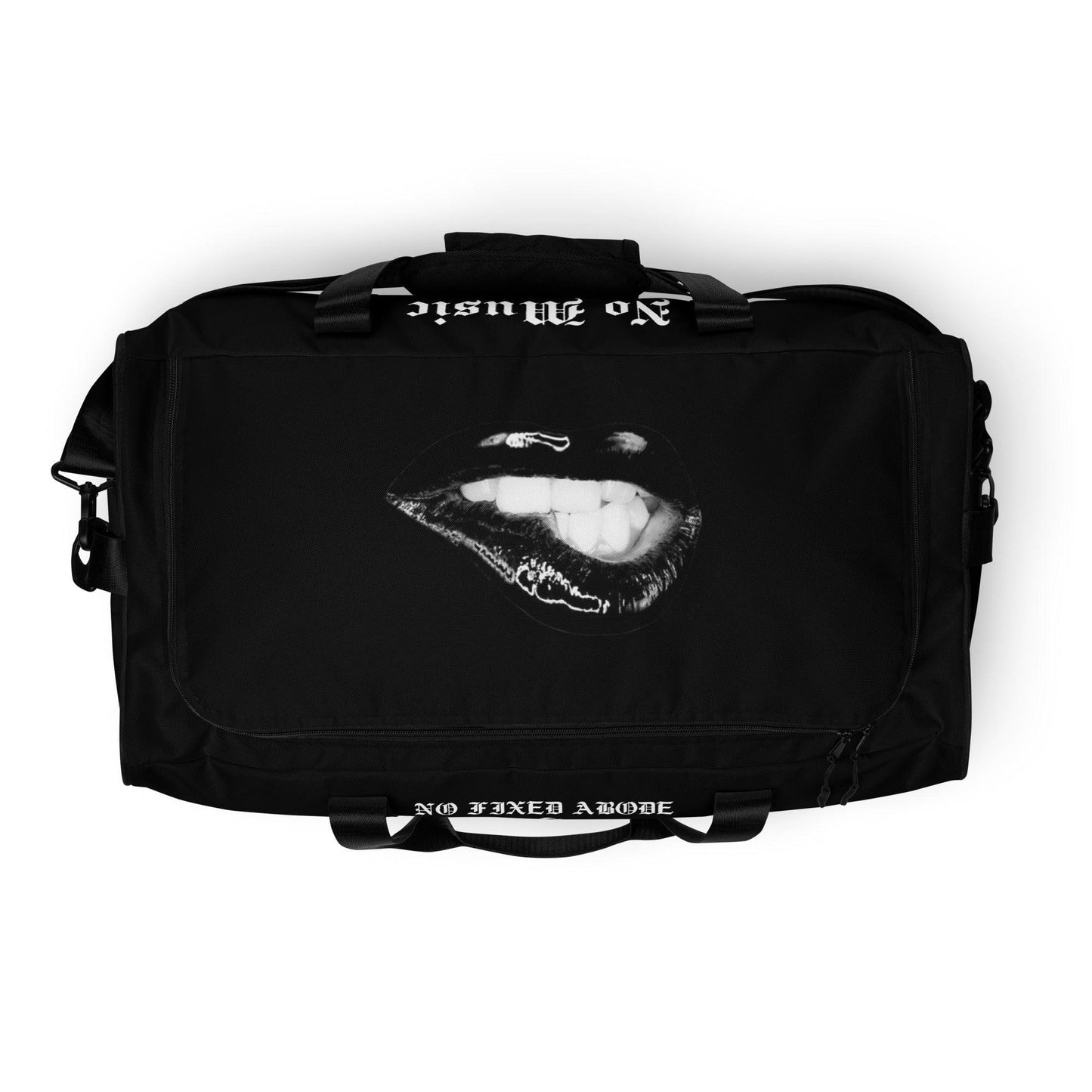 No Music No Life Duffle bag - NO FIXED ABODE Punkrock Mens Luxury Streetwear UK