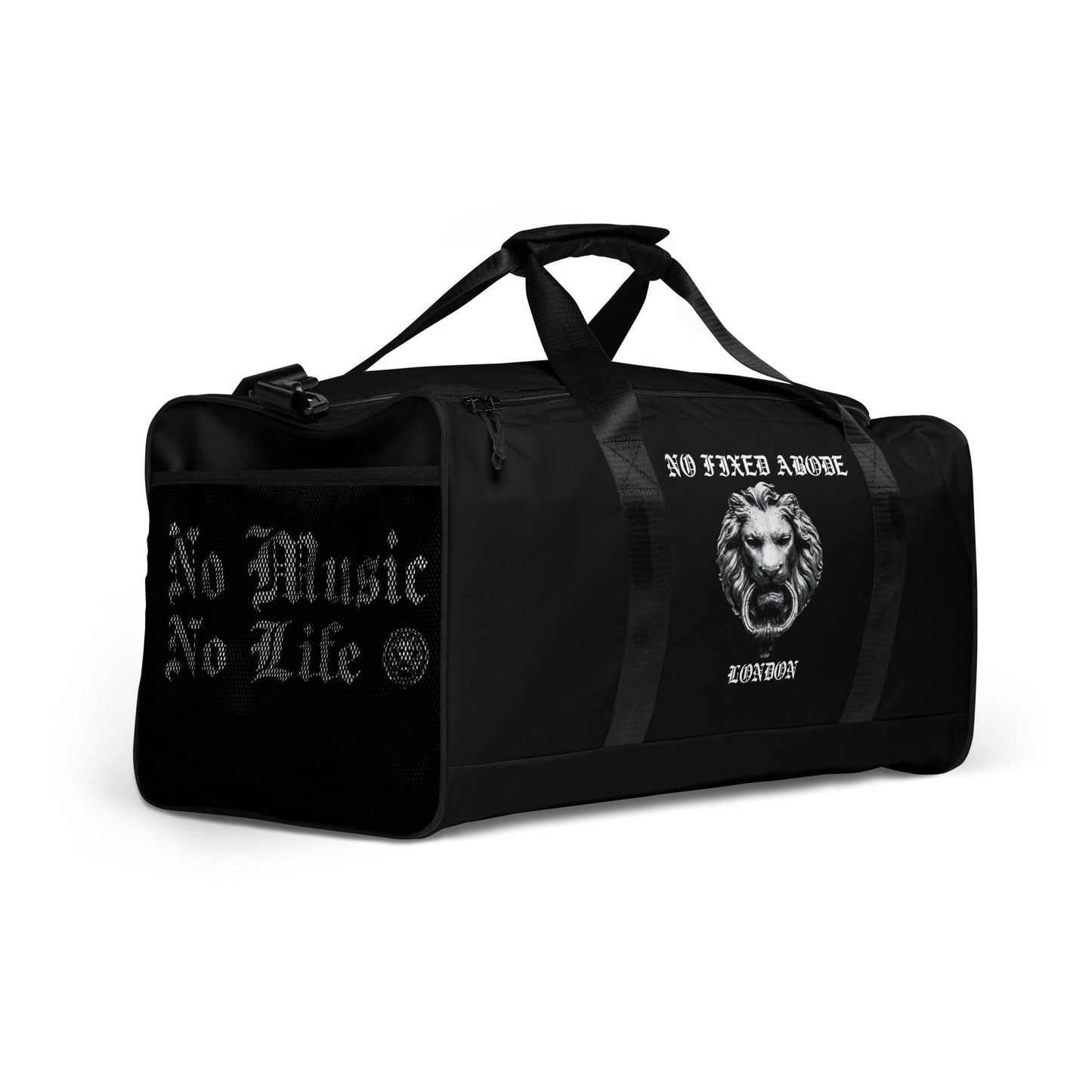 No Music No Life Duffle bag - NO FIXED ABODE Punkrock Mens Luxury Streetwear UK