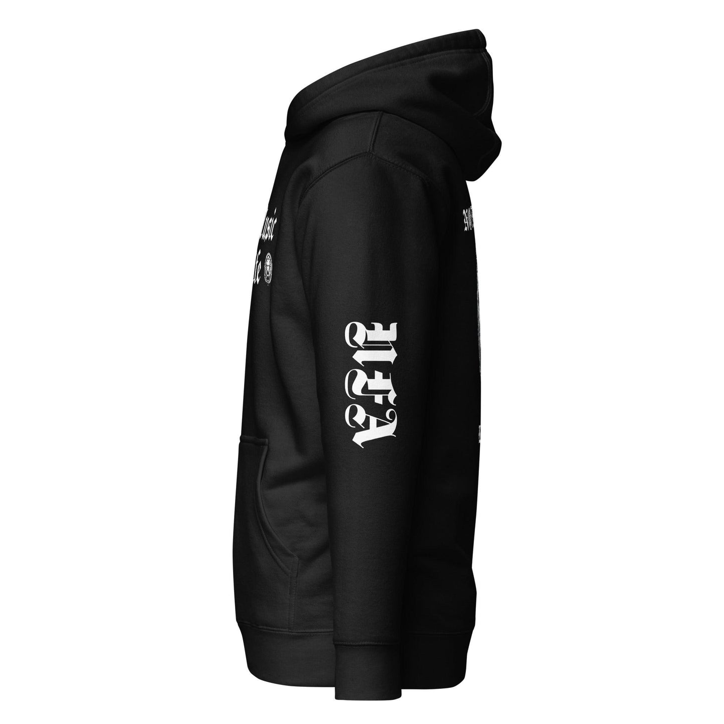 No Music No Life Hoodie - NO FIXED ABODE Punkrock Mens Luxury Streetwear UK
