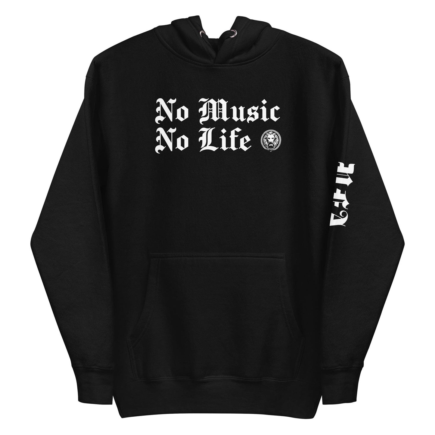 No Music No Life Hoodie - NO FIXED ABODE Punkrock Mens Luxury Streetwear UK