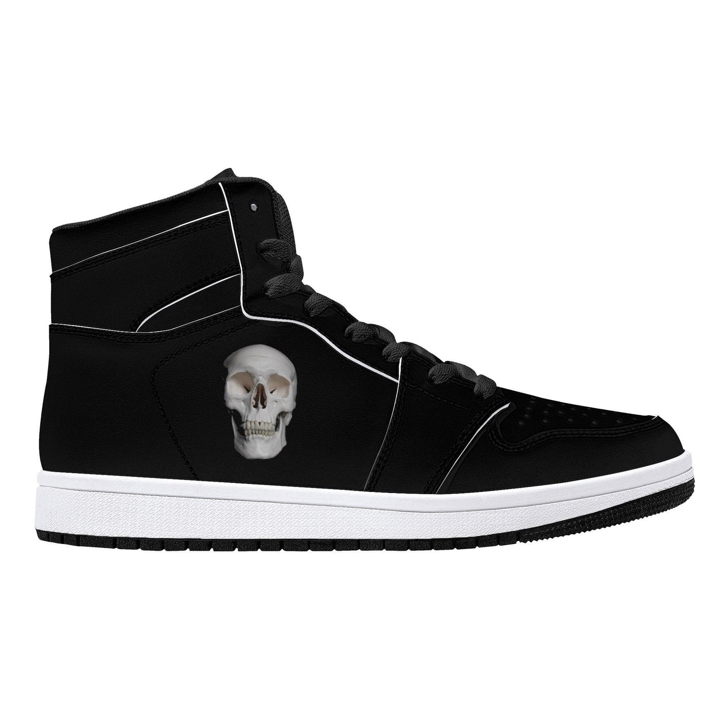 Skull High-Top Trainers - NO FIXED ABODE Punkrock Mens Luxury Streetwear UK