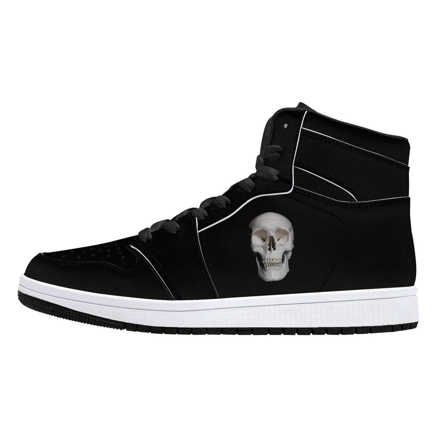 Skull High-Top Trainers - NO FIXED ABODE Punkrock Mens Luxury Streetwear UK