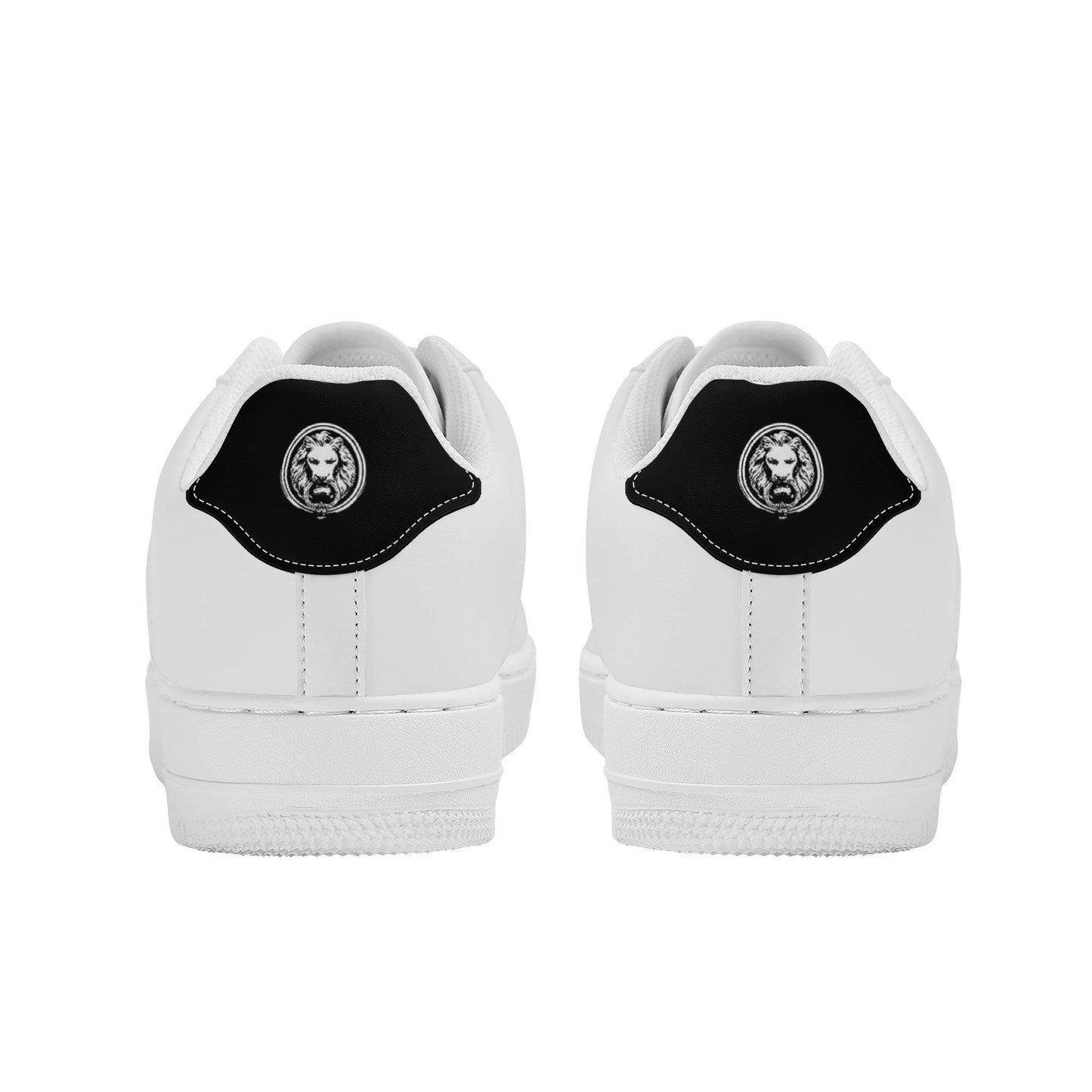 White Lion Low Top Trainers - NO FIXED ABODE Punkrock Mens Luxury Streetwear UK
