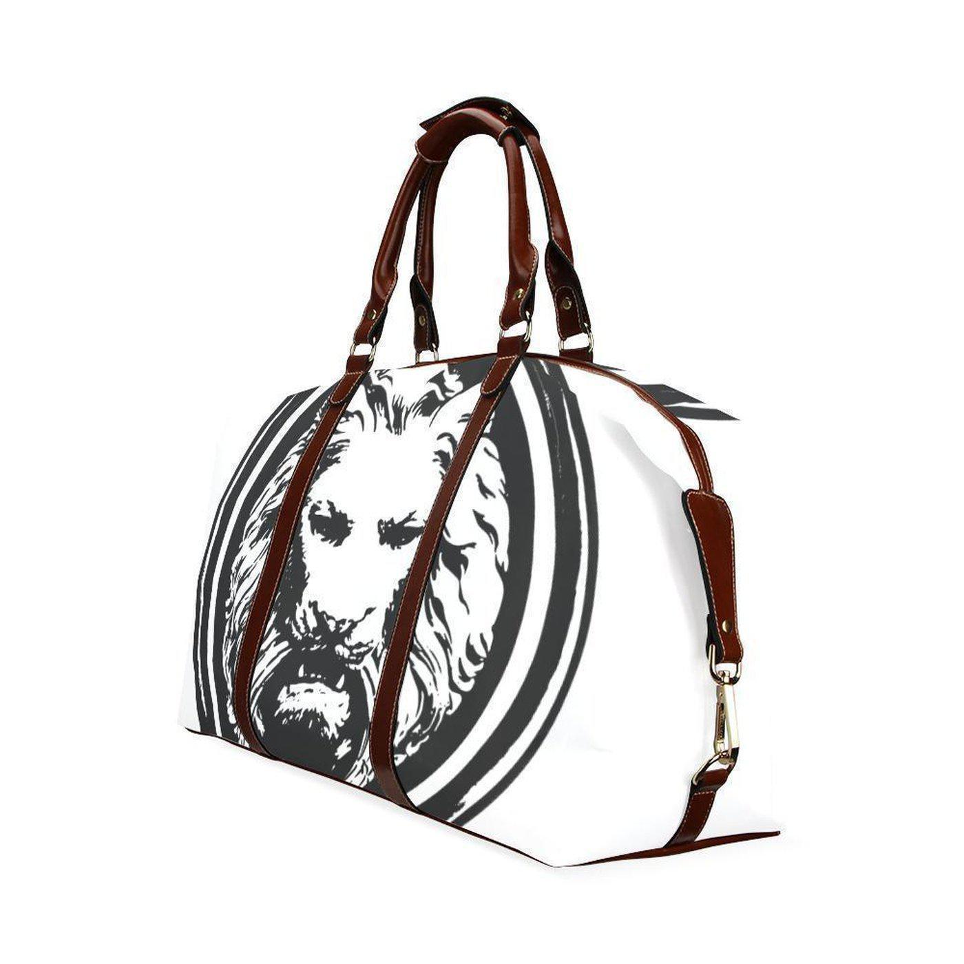 White Lion Travel Bag - NO FIXED ABODE Punkrock Mens Luxury Streetwear UK
