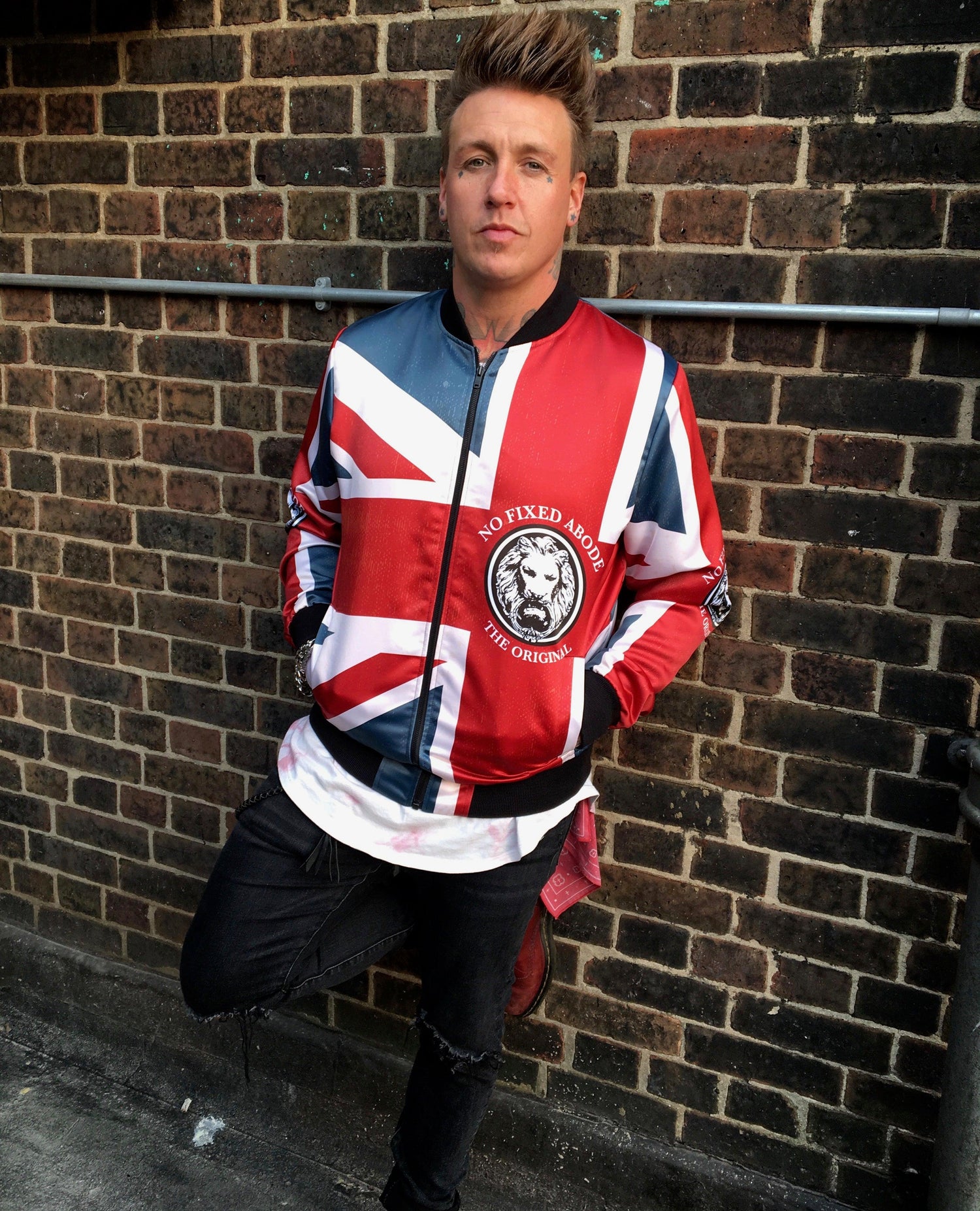 Mens Outerwear - NO FIXED ABODE Punkrock Mens Luxury Streetwear UK