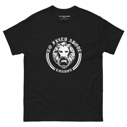 No Fixed Abode Old English Lion tee front