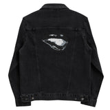 Black Lips Embroidered Denim Jacket - NO FIXED ABODE Punkrock Mens Luxury Streetwear UK
