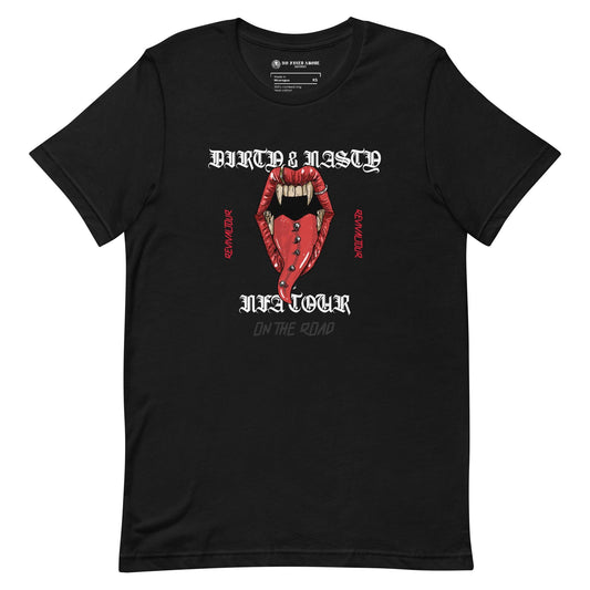 Dirty & Nasty NFA Tour T-shirt - NO FIXED ABODE Punkrock Mens Luxury Streetwear UK
