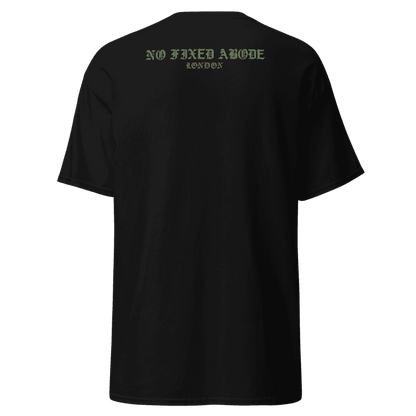 Green Camo Lion Heavy Oversized TShirt - NO FIXED ABODE Punkrock Mens Luxury Streetwear UK