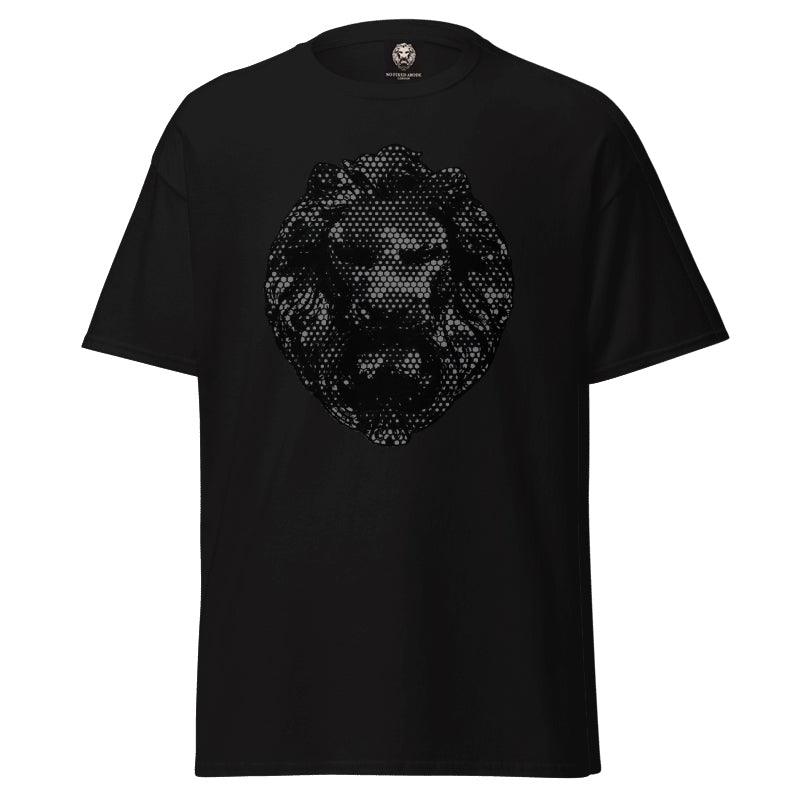 Grey Camo Lion Heavy Oversized TShirt - NO FIXED ABODE Punkrock Mens Luxury Streetwear UK