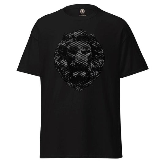 Grey Camo Lion Heavy Oversized TShirt - NO FIXED ABODE Punkrock Mens Luxury Streetwear UK