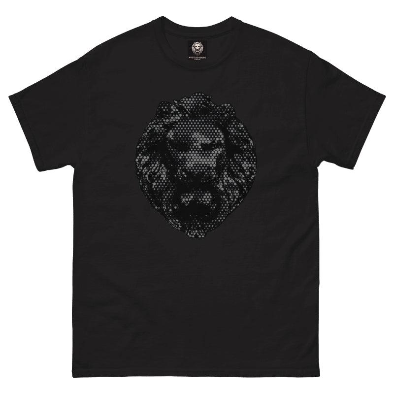 Grey Camo Lion Heavy Oversized TShirt - NO FIXED ABODE Punkrock Mens Luxury Streetwear UK