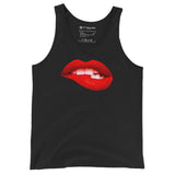 Red Biting Lips Tank Top