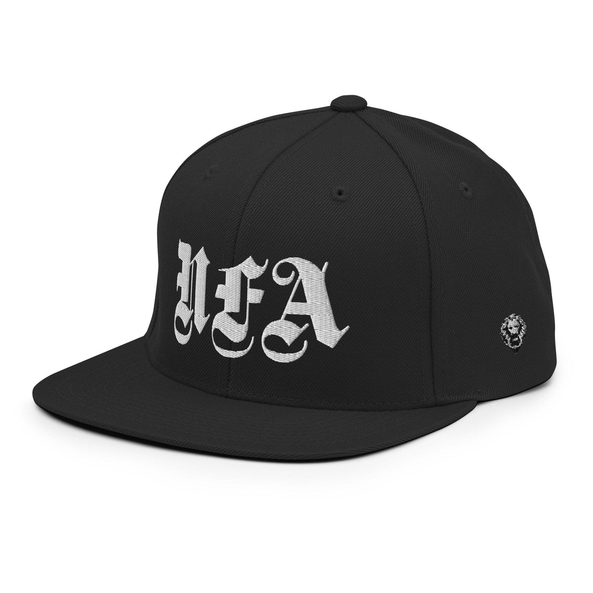 NFA Embroidered Puff Snapback - NO FIXED ABODE Punkrock Mens Luxury Streetwear UK