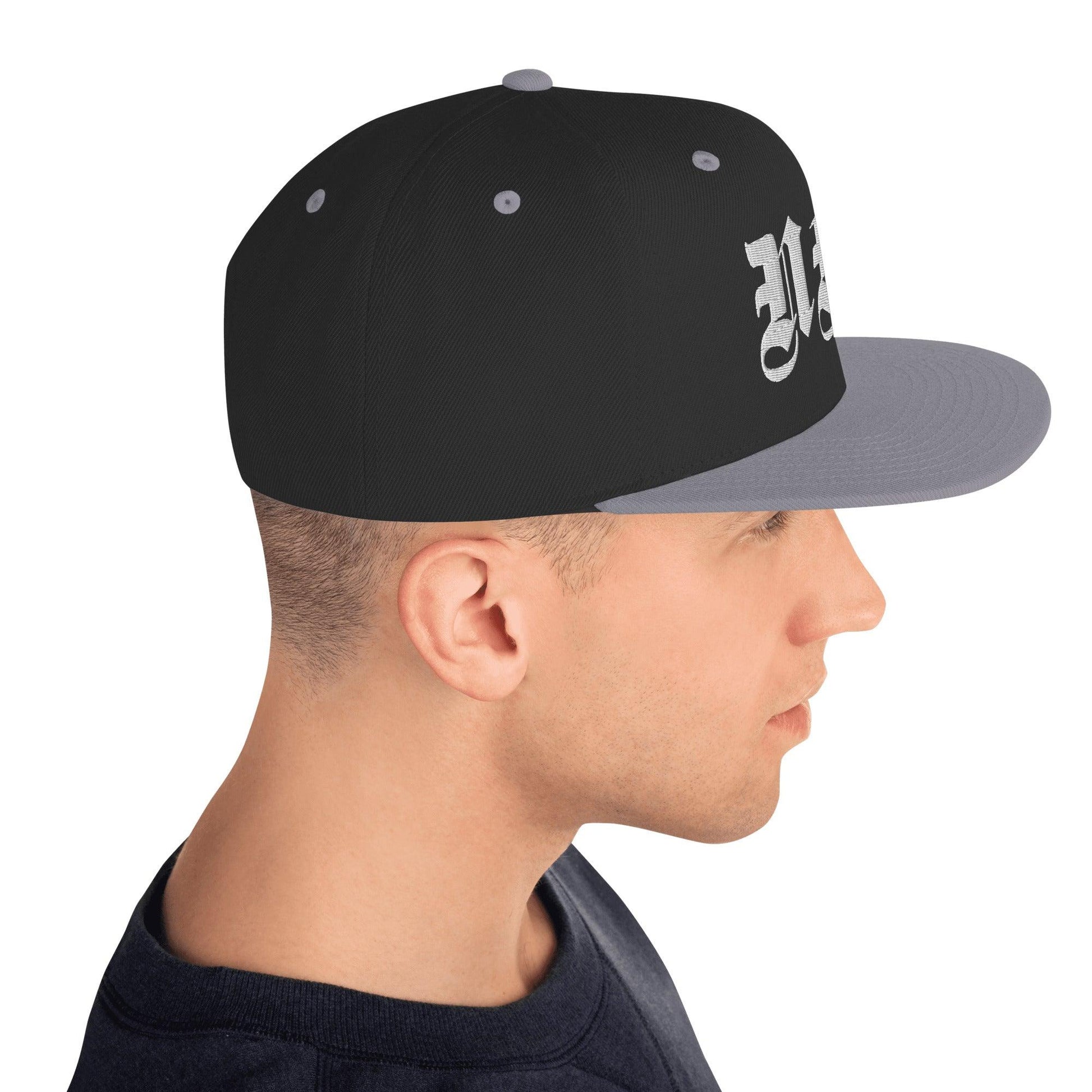 NFA Embroidered Puff Snapback - NO FIXED ABODE Punkrock Mens Luxury Streetwear UK