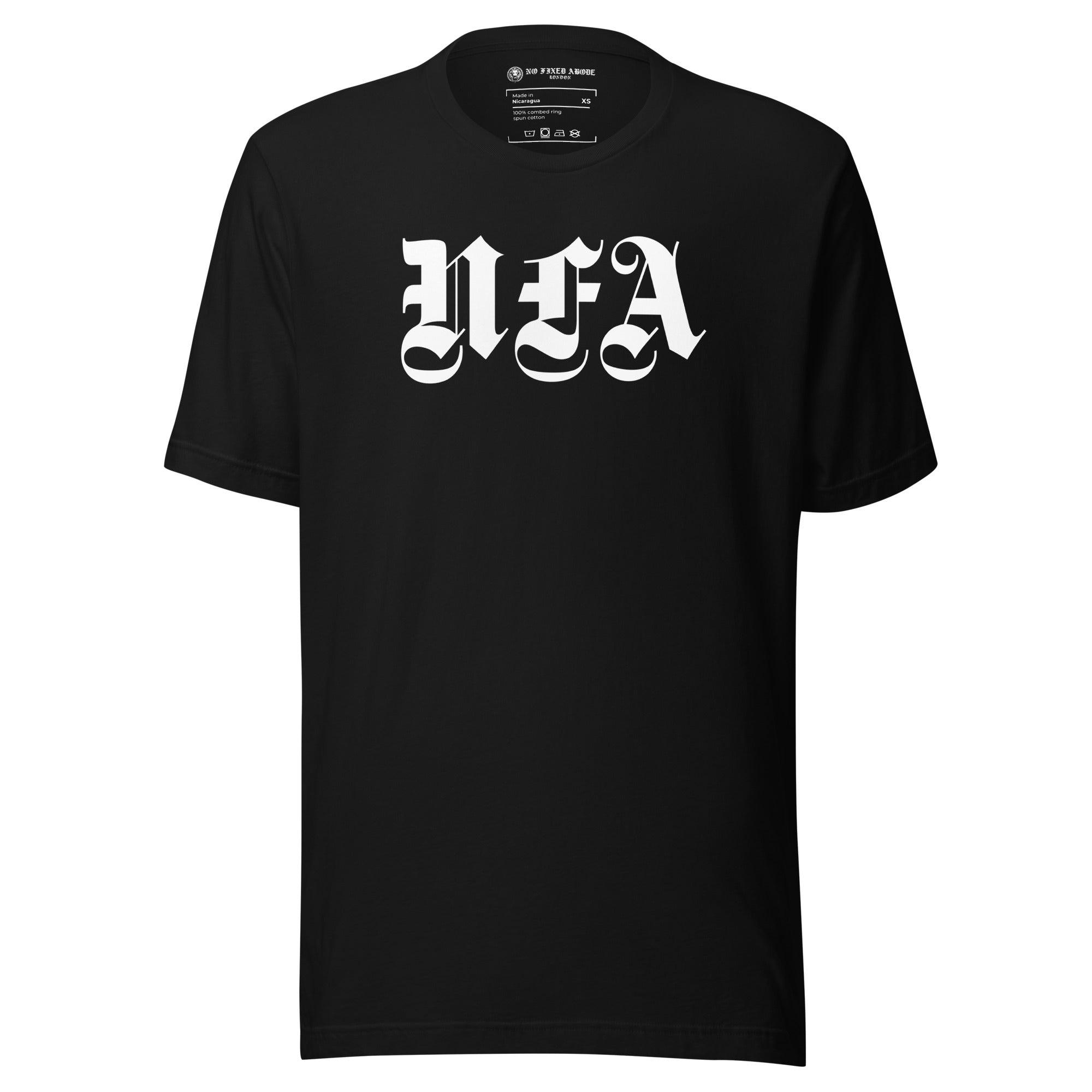 NFA t-shirt - NO FIXED ABODE Punkrock Mens Luxury Streetwear UK
