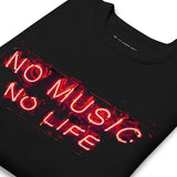 No Music No Life Sweatshirt - NO FIXED ABODE Punkrock Mens Luxury Streetwear UK