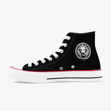 Black - Lion High-Top Canvas Shoes