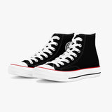Black - Lion High-Top Canvas Shoes