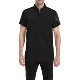Men's Black Lion Short Sleeve Shirt front model