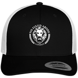 No Fixed Abode Embroidered Cap Vintage Retro Trucker Style Cap Black