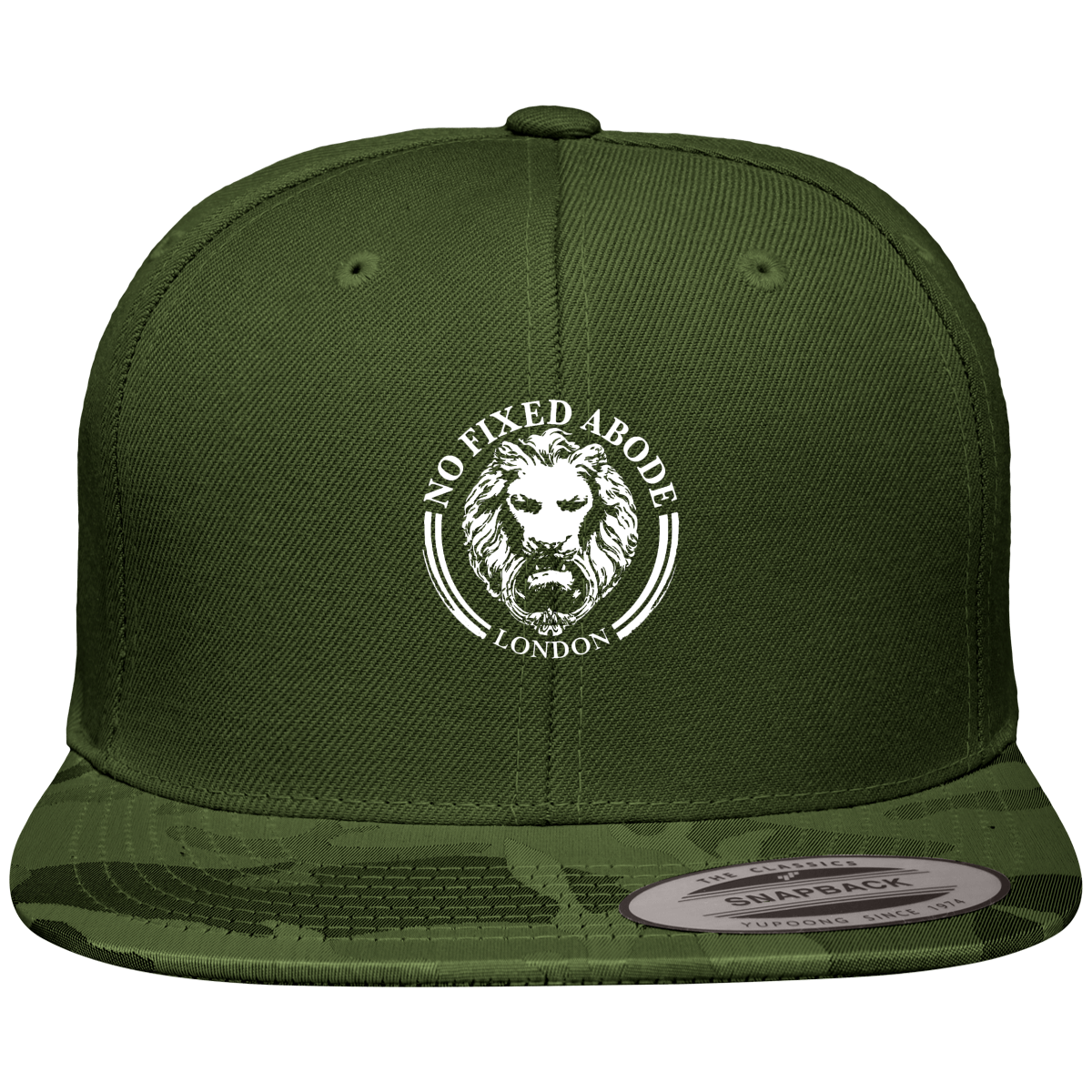 Army Green Mens Womens Luxury Streetwear Camo Visor Cap Snapback Hat