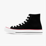 Black - Lion High-Top Canvas Shoes