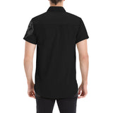 Men's Black Lion Short Sleeve Shirt Back Model