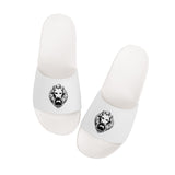 Sliders Sandals - White Designer Streetwear Mens Womens Footwear Summer No Fixed abode top pair