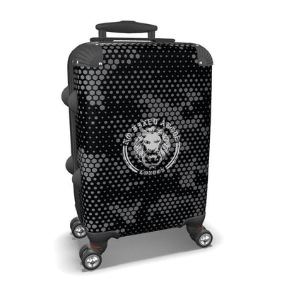 Camo Grey Lion Suitcase - NO FIXED ABODE Punkrock Mens Luxury Streetwear UK