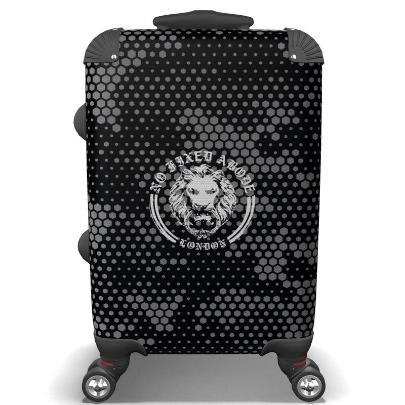 Camo Grey Lion Suitcase - NO FIXED ABODE Punkrock Mens Luxury Streetwear UK