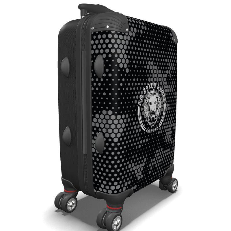 Camo Grey Lion Suitcase - NO FIXED ABODE Punkrock Mens Luxury Streetwear UK