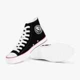 Black - Lion High-Top Canvas Shoes