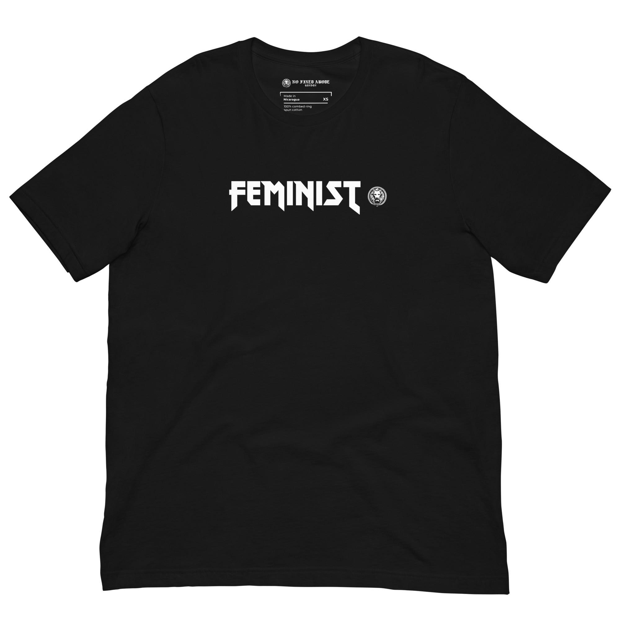 Feminist t-shirt - NO FIXED ABODE Punkrock Mens Luxury Streetwear UK