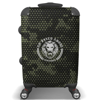 Green Camo Lion Suitcase - NO FIXED ABODE Punkrock Mens Luxury Streetwear UK