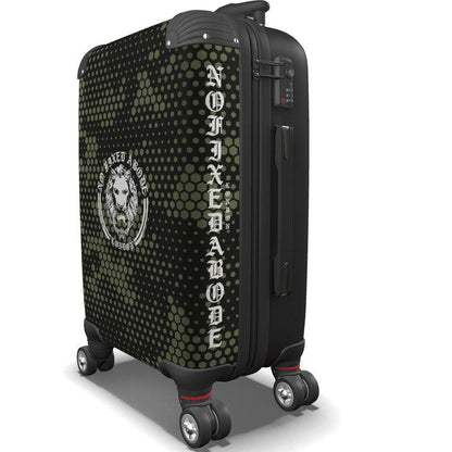 Green Camo Lion Suitcase - NO FIXED ABODE Punkrock Mens Luxury Streetwear UK